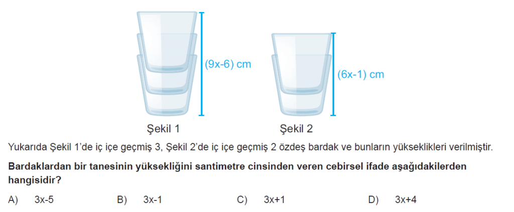 7.Sınıf Cebir Denklem Online Sınav-1
