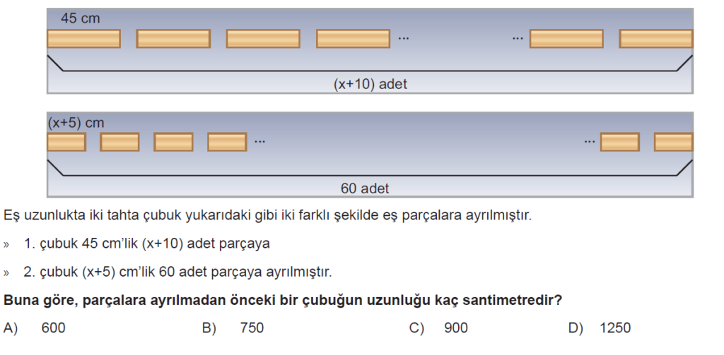 7.Sınıf Cebir Denklem Online Sınav-1