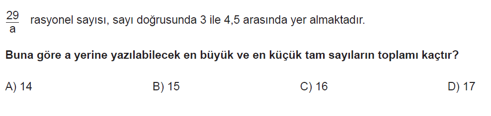 7.Sınıf Rasyonel Sayılar Online Sınav-1