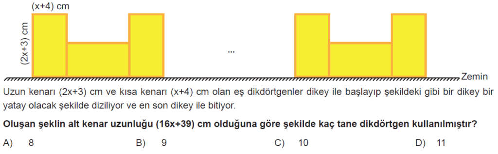 7.Sınıf Cebir Denklem Online Sınav-1
