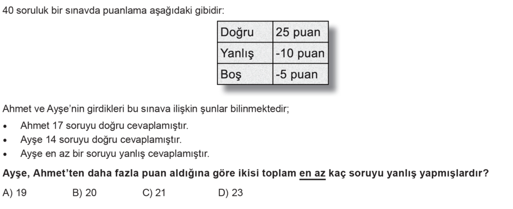 7.Sınıf Tam Sayılar Online Sınav-1