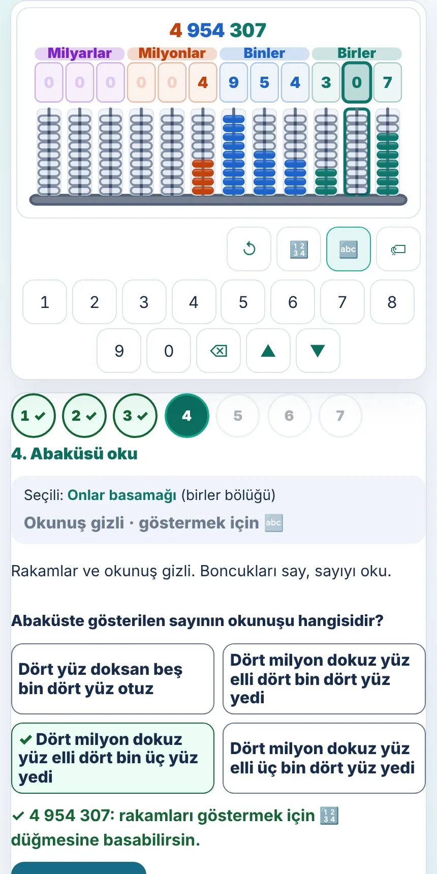 5.Sınıf Çok Basamaklı Sayılar Keşif Etkinliği 2. sayfa
