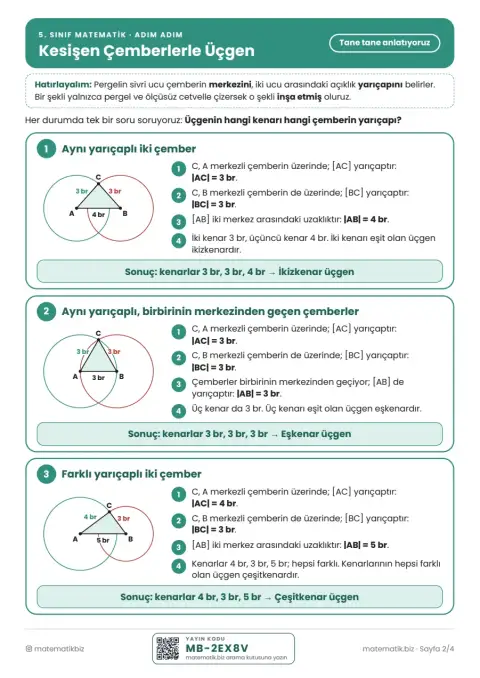 5. Sınıf Kesişen Çemberlerle Üçgen Afişi (PDF) 6. sayfa