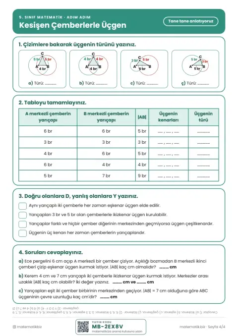 5. Sınıf Kesişen Çemberlerle Üçgen Afişi (PDF) 8. sayfa
