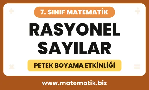 7.Sınıf Rasyonel Sayılar Petek Boyama Etkinliği