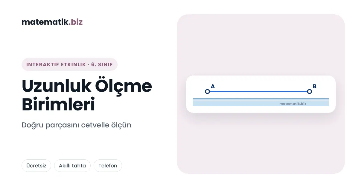 6. Sınıf Uzunluk Ölçme Birimleri (İnteraktif Etkinlik)