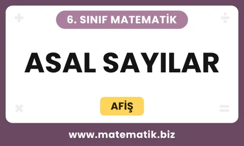 Asal Sayılar Afişi PDF (1’den 100’e Kadar Asal Sayılar)