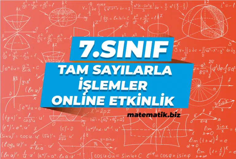 Tam Sayılarla İşlemler Online Etkinlik