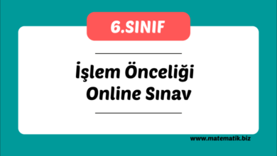 6.Sınıf İşlem Önceliği Testi
