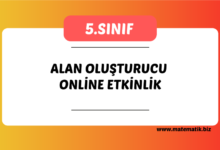 5.Sınıf Alan Oluşturma Etkinliği