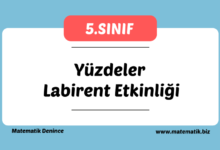 5.Sınıf Yüzdeler Labirent Etkinliği