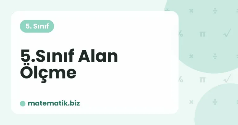 Alan Ölçme