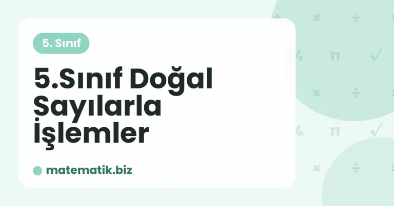 Doğal Sayılarla İşlemler