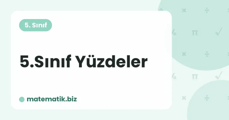 5.Sınıf Yüzdeler