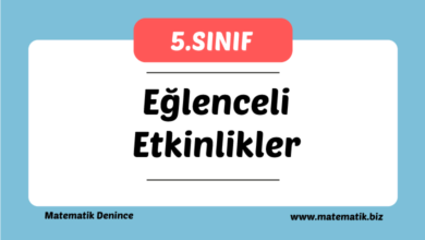 5.Sınıf Eğlenceli Etkinlikler