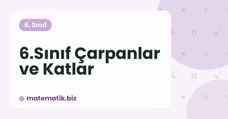 Çarpanlar ve Katlar