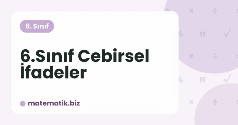 Cebirsel İfadeler