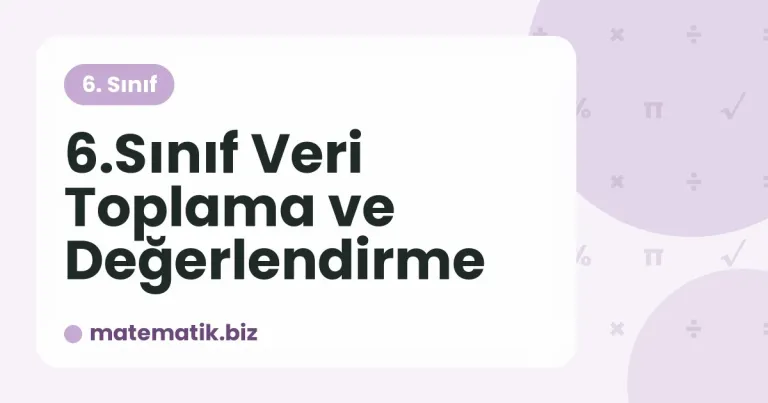 Veri Toplama ve Değerlendirme