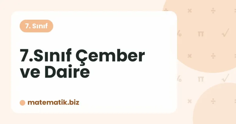 Çember ve Daire