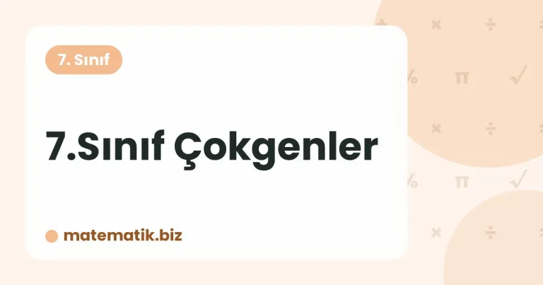 7.Sınıf Çokgenler