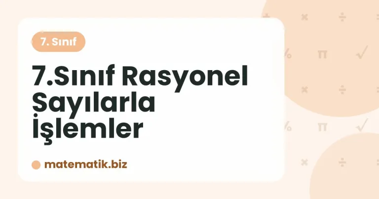 Rasyonel Sayılarla İşlemler