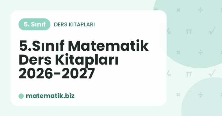 5.Sınıf Matematik Ders Kitapları 2026-2027