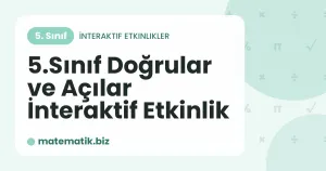 5.Sınıf Doğrular ve Açılar İnteraktif Etkinlik