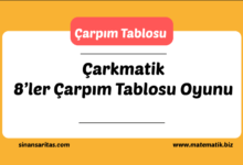 Çarkmatik 8'ler Çarpım Tablosu Oyunu