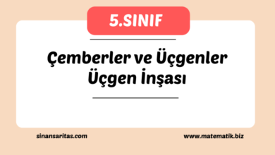 5.Sınıf Çemberler ve Üçgen İnşası