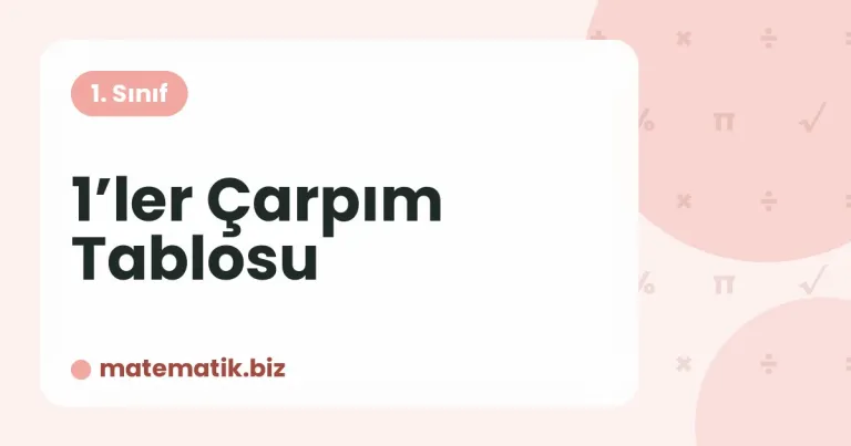 1’ler Çarpım Tablosu