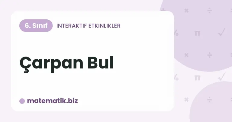 Çarpan Bul