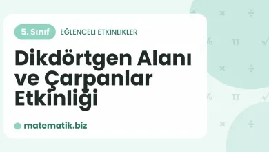 Dikdörtgen Alanı ve Çarpanlar Etkinliği