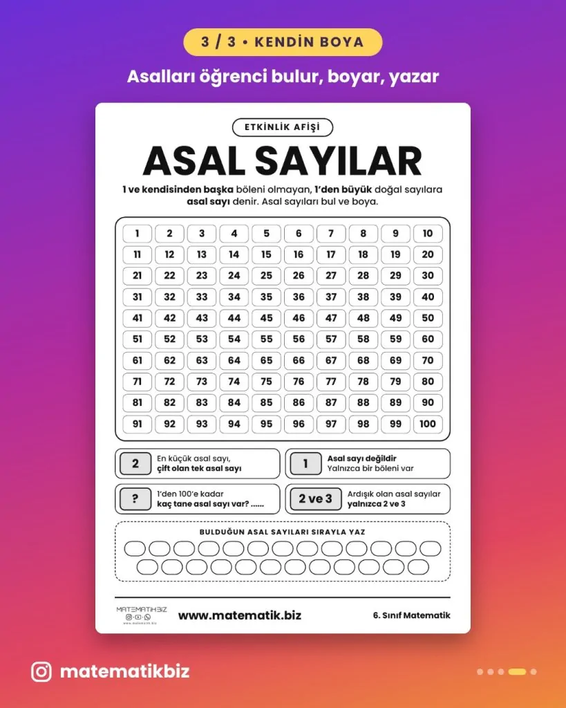 Asal Sayılar Afişi PDF