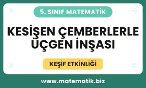 5.Sınıf Kesişen Çemberlerle Üçgen İnşası Keşif Etkinliği
