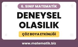 6.Sınıf Deneysel Olasılık Çöz Boya Etkinliği