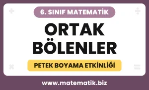 6.Sınıf Ortak Bölenler Petek Boyama Etkinliği
