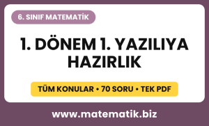 6.Sınıf Matematik 1. Dönem 1. Yazılı